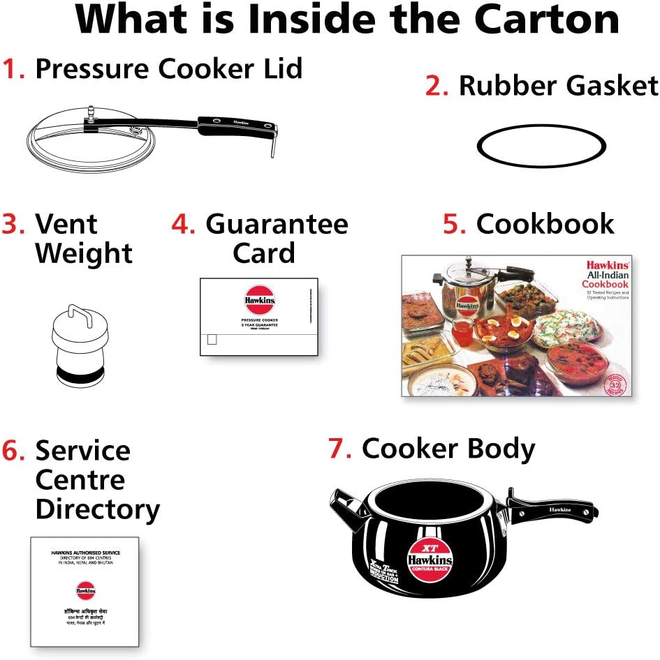Hawkins CXT50 Contura Hard Anodized Induction Compatible Extra Thick Base Pressure Cooker