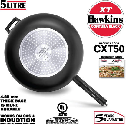 Hawkins CXT50 Contura Hard Anodized Induction Compatible Extra Thick Base Pressure Cooker