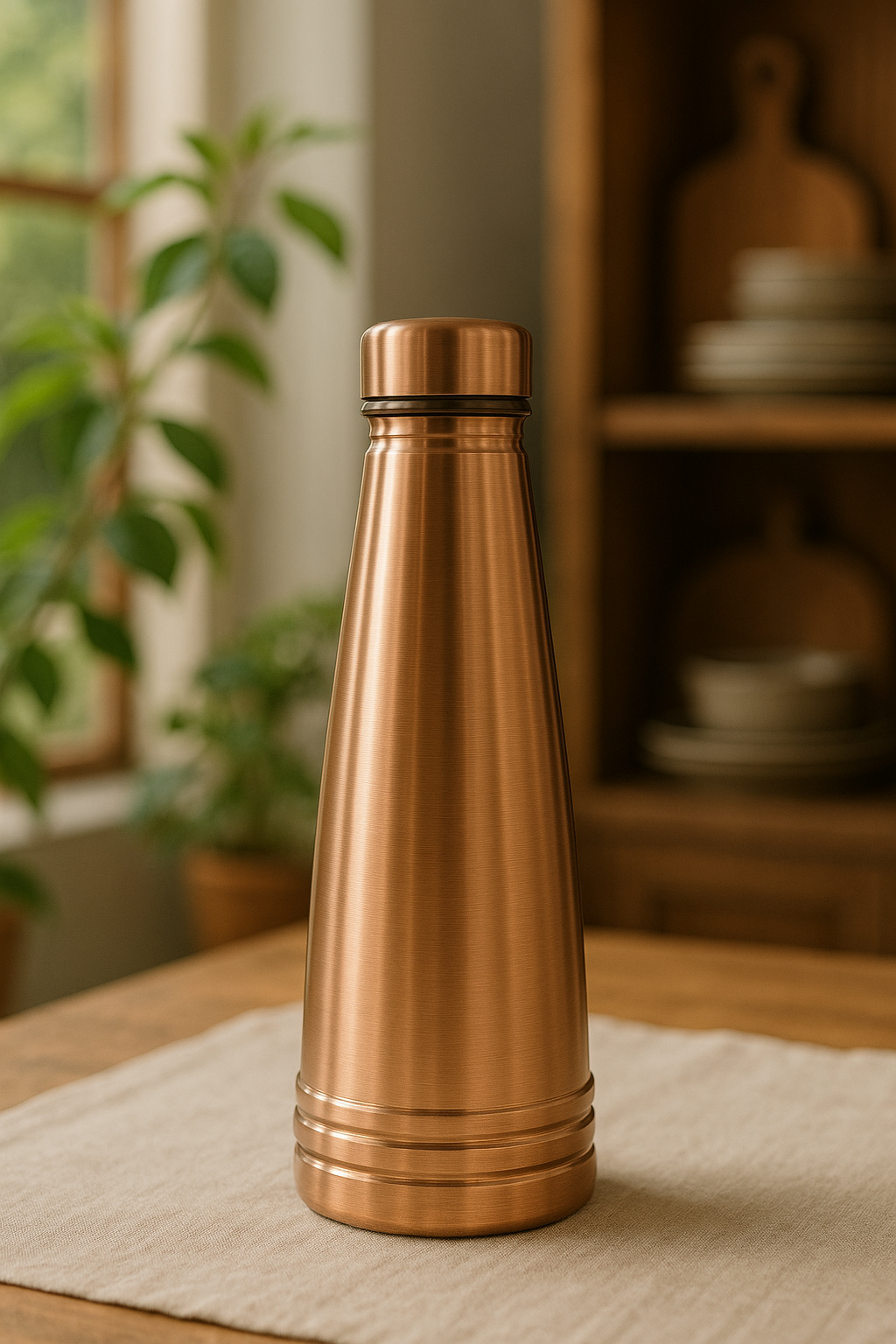 Cu Copper Aura: The Zen Hydration Bottle
